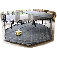 Speedwellstar - protección solar Parasol por de 8 Lados para Mascotas Ligeras- cubrir- Sombrilla- jaula no incluida